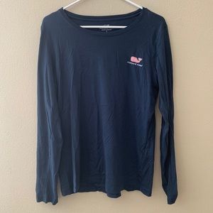 Vineyard Vines navy long sleeve shirt